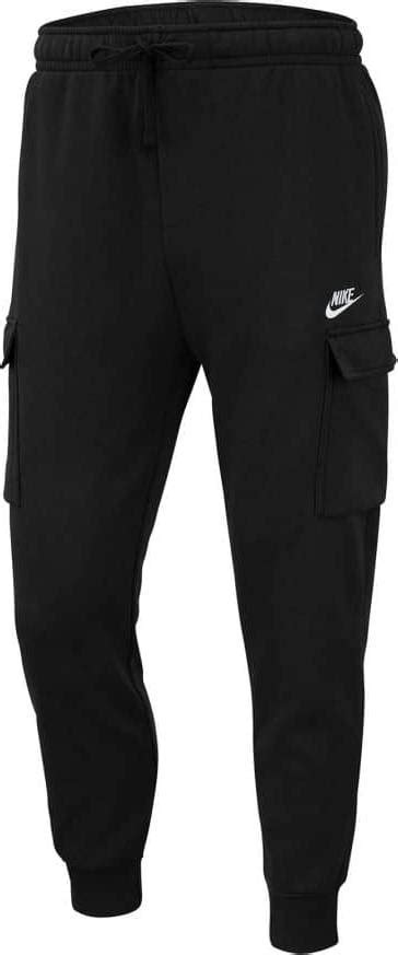 Nike Club Fleece Cargo Pants Black White • Price