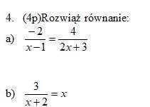 Równania wymierne Rozwiąż równanie Brainly pl