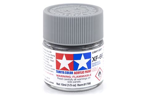 81766 Tamiya Xf 66 Light Grey Flat Acrylic Paint 10ml