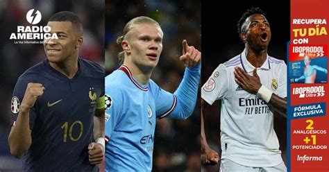 Mbappé Haaland y Vinícius los tres jugadores más valiosos del mundo