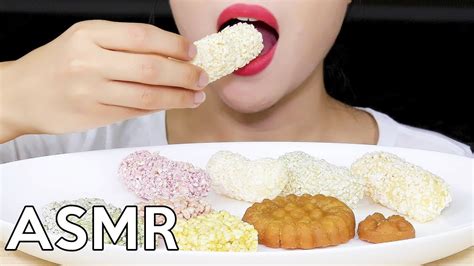 ASMR KOREAN SWEETS HANGWA 한과 리얼사운드 먹방 Eating Sounds YouTube