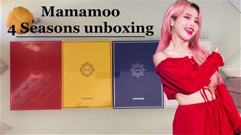 Mamamoo Unboxing Seasons Mini Album Series Youtube