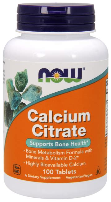 Now Calcium Citrate Swanson Health Products Europe