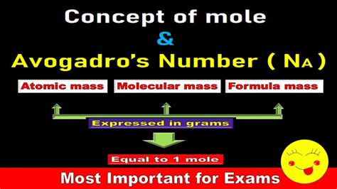 Moles And Avogadro's Number Formula