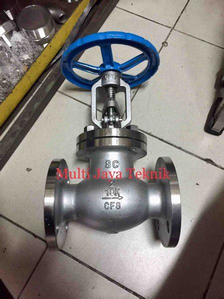 Jual Globe Valve Stainless Ss304 Flange Jis 10k DN50 2 Inch Di Lapak