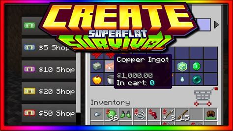 Minecraft Create Superflat Survival Ep 2 Getting The Money YouTube