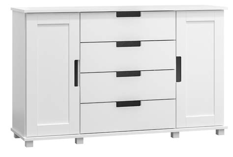 Komoda sosnowa drewniana nr4 Modern 140x120x42 biała cena sklep Magnat