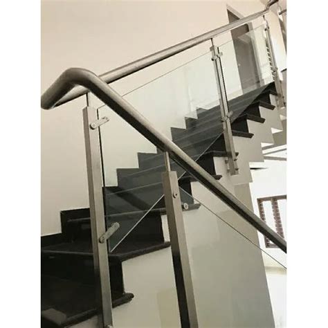 White Steel Staircase Railing At Best Price In Ahmedabad Jay Meldi