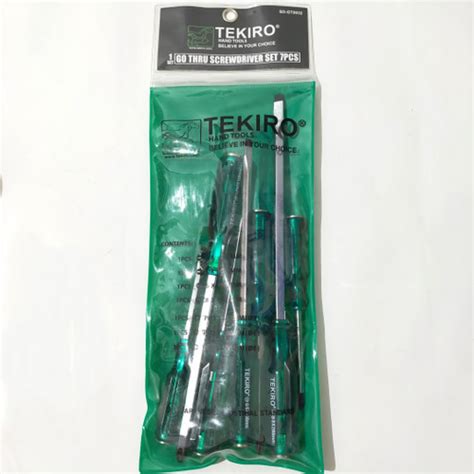 Jual Obeng Tembus Hijau Set Pcs Tekiro Go Thru Screwdriver Set Pcs