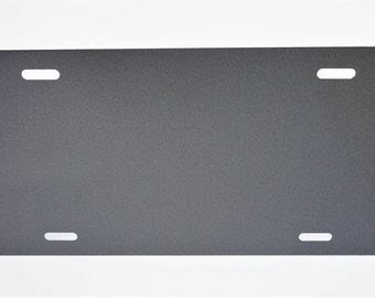 Black Motorcycle Anodized Aluminum License Plate Blank Etsy