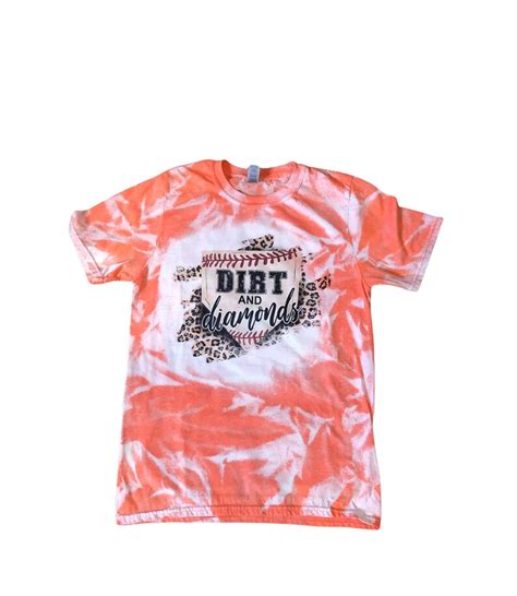 Bleached Baseball Mom Shirt Dirt And Diamonds Shirt T Ball Etsy