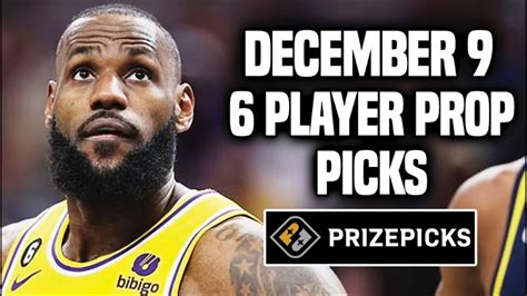 Nba Prizepicks Today 6 Best Prop Picks Saturday 12 9 2023 Best