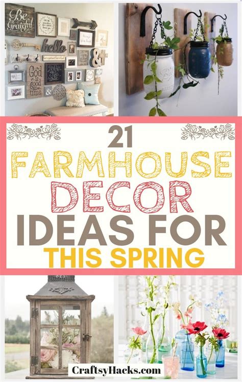 21 Farmhouse Spring Decor Ideas You Want to Try - Craftsy Hacks