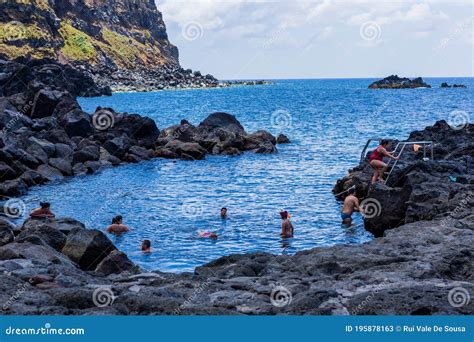 Ponta Da Ferraria Hot Springs Sao Miguel Island Azores Portugal