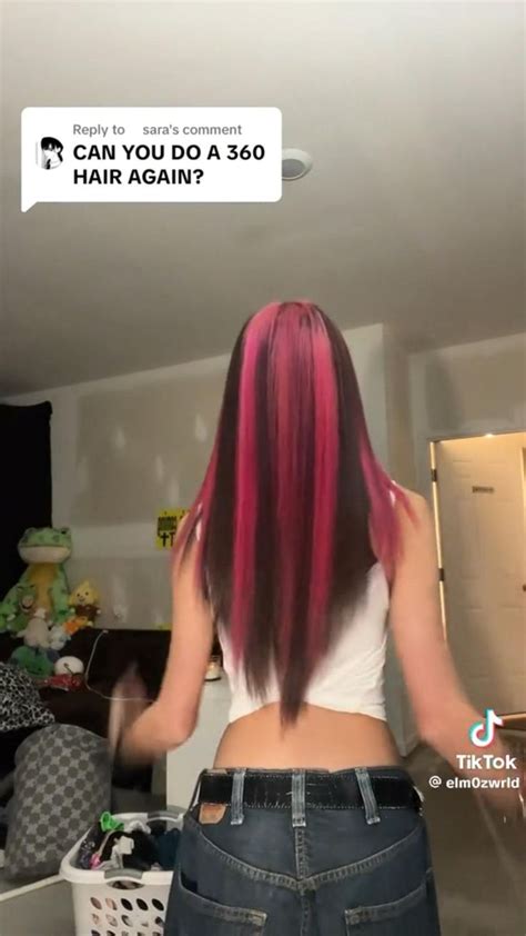 Y K Pink Skunk Stripes Hair Inspo Hair Streaks Hair Dye Tutorial