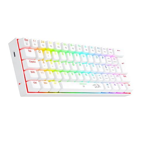 Teclado Mecanico Gamer Redragon Dragonborn Rgb Abnt2 Switch Blue