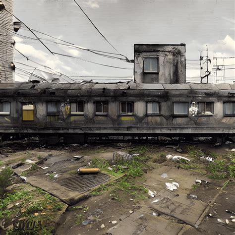 Abandoned Train Station Graphic · Creative Fabrica