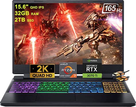 Acer Nitro 5 Ryzen 7 6800H GeForce RTX 3070 Ti Laptop 15 6 QHD