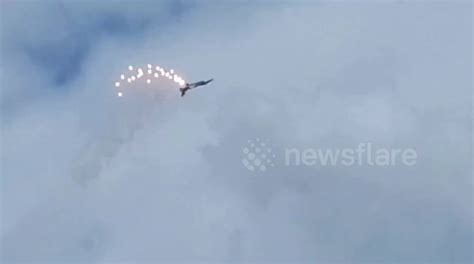 F16 fighter jet shooting flares in the Netherlands - Buy, Sell or Upload Video Content with ...