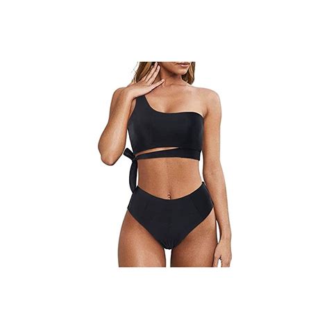 Sammoson Bikini Vita Alta Donna Mare Push Up Curvy Costume Donna Due