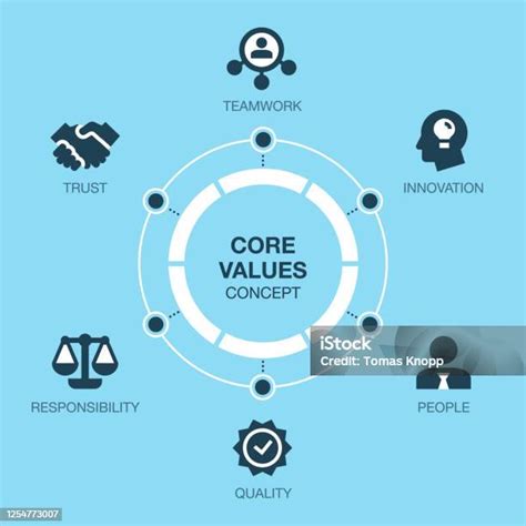 simple infographic  core values visualization  colorful pie