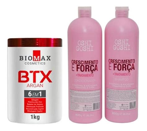 Kit Therapy Hair Tratamento Botox Detok C Formol Alisamento Oshi