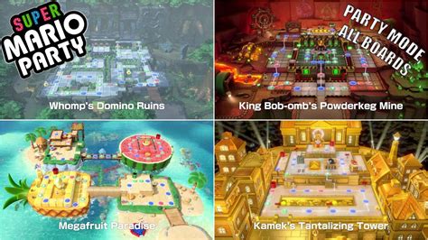 Super Mario Party All Boards Party Mode Walkthrough Longplay