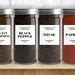 Minimalist Spice Jar Labels Custom Pantry Sticker Etsy