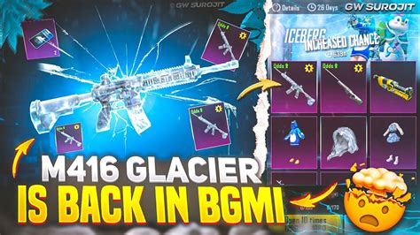 Finally Confirmed 🔥 M416 Glacier Is Coming Back To Bgmi M416 Glacier