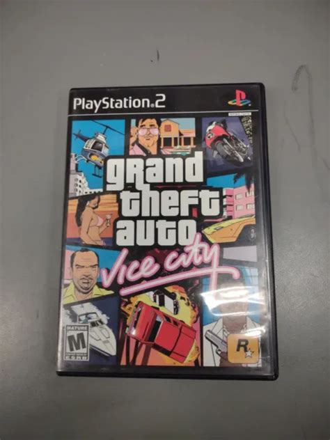 GRAND THEFT AUTO Vice City Play Station 2 PS2 Manuale CIB Completo E