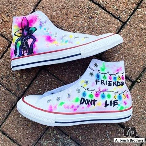 Airbrush Custom Stranger Things Shoe Design Stranger Things Outfit