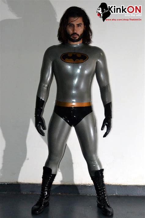 Retro Batman Rubber Catsuit Thekinkon