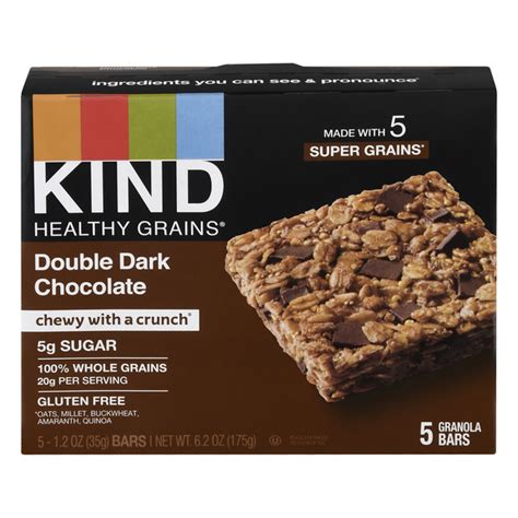 Save On KIND Healthy Grains Granola Bars Double Dark Chocolate 5 Ct