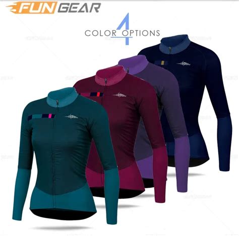 Women Long Sleeve Cycling Jersey Lady Bicycle Road Bike Uniform Spring