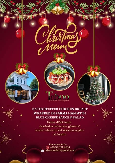 Feature Where To Have Christmas Dinner Lunch In Hua Hin Heaven