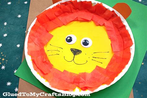 Tissue Paper And Paper Plate Lion