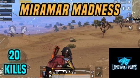 Mk14 Kar98k Domination In Miramar 20 Kills Gameplay Pubg Mobile