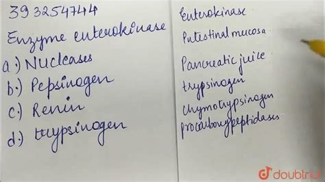 Enzyme enterokinase activates | CLASS 12 | DIGESTION AND ABSORPTION ...