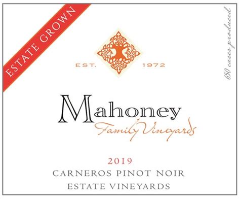 Mahoney 2021 Las Brisas Vineyard Estate Grown Pinot Noir Carneros