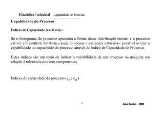 Analise De Capabilidade Do Processo PPT