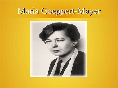 Marie Goeppert Mayer PPT Descarga Gratuita