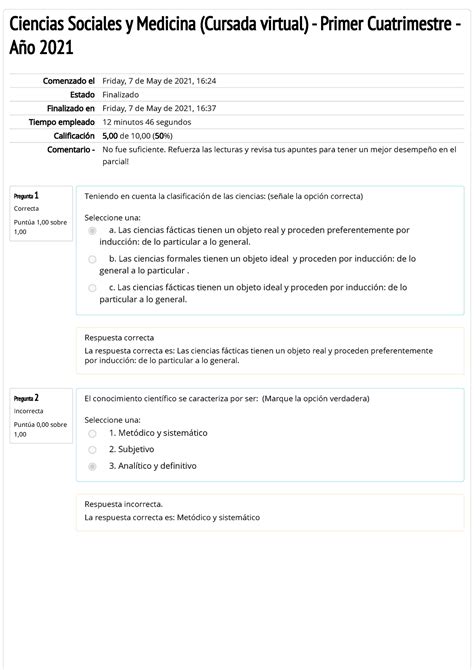 Autoevaluaci N M Dulo I Pregunta Correcta Punt A Sobre