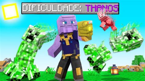 Conhe A A Nova Dificuldade Thanos Do Minecraft Manopla Do Infinito