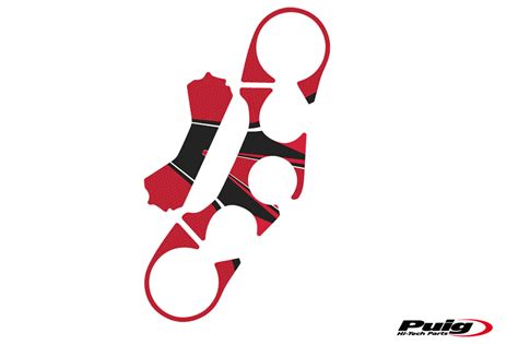 Puig Sticker Yoke Model Radikal Ducati Multistrada S Red For