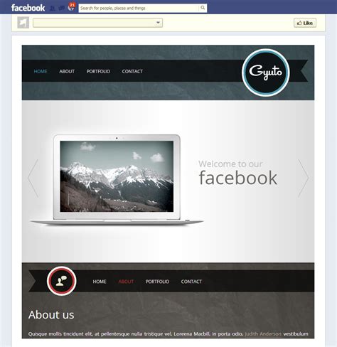 20+ Modern Facebook Templates With Flash & HTML