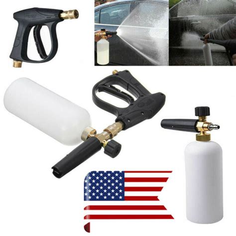 Snow Foam Lance Cannon Soap Bottle Sprayer Pressure Washer Gun Jet