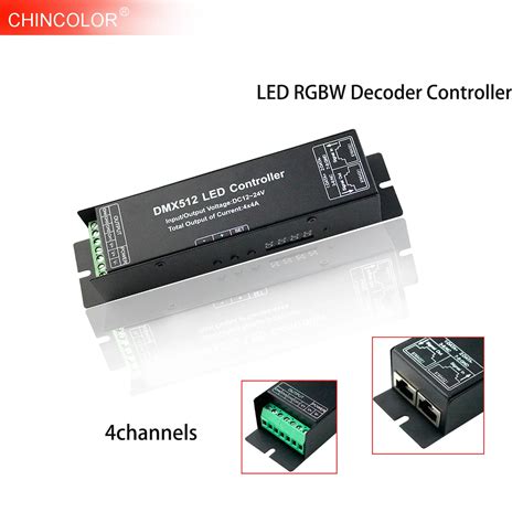 DC12 24V RGB LED RGBW Decoder Controller DMX512 Dmx512 Driver Signal 4