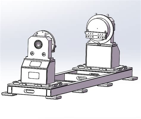 1t头尾架焊接变位机3d数模图纸 Solidworks设计solidworks 2016模型图纸下载 懒石网