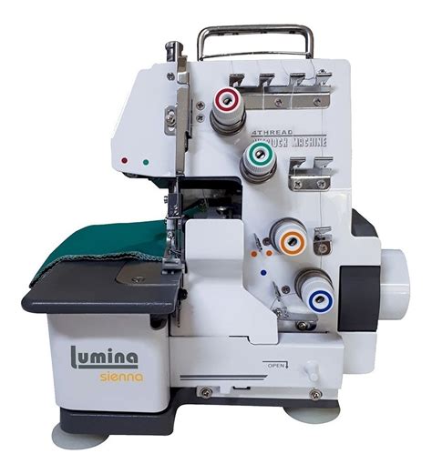 Máquina de coser semi industrial overlock Lumina Sienna portable gris