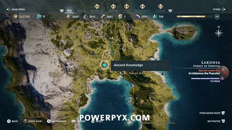 Assassins Creed Odyssey Ancient Tablet Locations Map